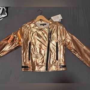 Bronze biker jacket
